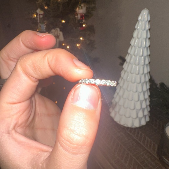 Swarovski Matrix Vittore ring Round cut, White, Rhodium plated - Picture 4 of 7